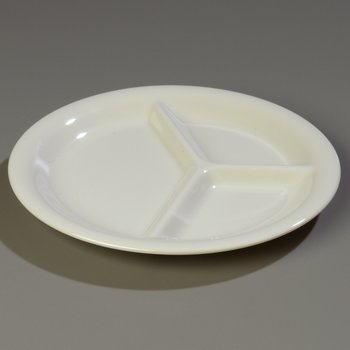 3300042 - Sierrus™ 3-Compartment Plate 10-1/2" - Bone