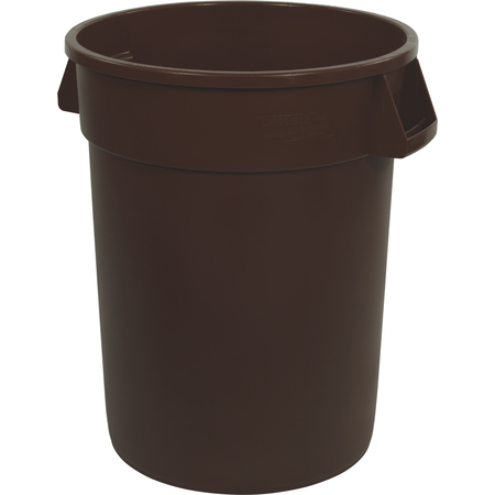 Bronco Round Waste Bin Trash Container Gallon Brown