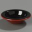 Alternate Image of 43043406 - Mosaic™ Durus® Rimmed Fruit Bowl 4-1/2 oz, 4-3/4" - Black-Terra Cotta