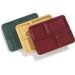 KL44408 - 4-Compartment Tray 10-15/16", 8-21/32", 5/8" - Forest Green