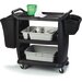 CC203603 - Small Bussing and Transport Cart 18" x 36" - Black