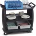CC224303 - Large Bussing and Transport Cart 42" x 23" - Black
