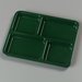KL44408 - 4-Compartment Tray 10-15/16", 8-21/32", 5/8" - Forest Green