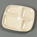 4398625 - 4-Compartment Server Tray 10-5/16", 9-19/32", 27/32" - Tan