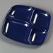 4398635 - 4-Compartment Server Tray 10-5/16", 9-19/32", 27/32" - Café Blue