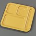 4398422 - 4-Compartment Tray 10-1/8", 9-25/32", 1/2" - Honey Yellow