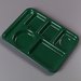 4398008 - Left-Hand Heavy Weight 6-Compartment Tray - Forest Green