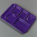 4398087 - Left-Hand Heavy Weight 6-Compartment Tray - Purple