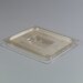 1043013 - TopNotch® One-Half Size HH Handled Lid 12-3/4" x 10-3/8" - Amber