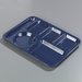 4398035 - Left-Hand Heavy Weight 6-Compartment Tray - Café Blue