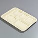 P61425 - Left-Hand 6-Compartment Tray - Tan