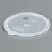 020430 - 2.7 qt Lid with Hole for Pump - See Thru
