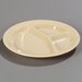 PCD21125 - Narrow Rim 3-Compartment Plate 11" / 1-1/4" - Tan
