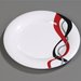 43025915 - Durus® Wide Rim Decorated Dinner Plate 12" - Twist