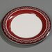 43025916 - Durus® Wide Rim Decorated Dinner Plate 12" - Fresco