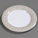 43025922 - Durus® Wide Rim Decorated Dinner Plate 12" - Tan Waves
