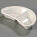 4347542 - Crescent Divided Dish 3.5oz, 8" - Bone