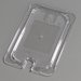 10297U07 - TopNotch® Universal Flat Notched Lid 10-1/4" x 6-3/8" - Clear