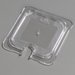 10317U07 - TopNotch® Universal Flat Notched Lid 6-3/4" x 6-3/8" - Clear