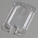 10337U07 - TopNotch® Universal Flat Notched Lid 6-3/4" x 4-1/4" - Clear