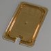 10497U13 - TopNotch® Universal Flat Notched Lid 10-1/4" x 6-3/8" - Amber