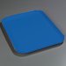 2115FG014 - Glasteel™ Solid Metric Tray 20-7/8", 14-3/4", 5/8" - Cobalt Blue
