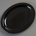 KL12703 - Kingline™ Oval Platter 12", 8-31/32", 1-3/16" - Black