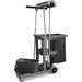 JC1945L23 - Long Platform Janitorial Cart - Gray