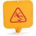 3694704 - Caution Cones And Barriers Caution Cone Top Card 13.5" X 13.5" - Yellow