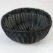 655303 - Woven Baskets Round Basket 9" - Black