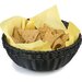 655303 - Woven Baskets Round Basket 9" - Black