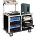 DXDSTSC - Perfect . Serv II® Support Cart, Includes Overhead Shelf, 4 Pair of Fixed Slides, 2 Pair of Roller Slides