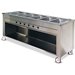 DXDHF6 - Dinexpress® Hot Food Counter-6 Well 91" L x 30" D x 36" H - Stainless Steel
