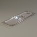 1025007 - TopNotch® One-Half Long Size Handled Lid 20-3/4" x 6-1/4" - Clear