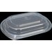 DXL4000PDCLR - Dome Lid for Microwaveable Small Entrée Platters - Clear