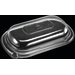 DXL800PDCLR - Dome Lid for Microwaveable Medium Entrees - Black
