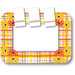 DXHS642I001 - Summer Hues Design Traycover Size: I w/ Straight Edge/Round Corner 12-1/2" x 16-1/2"
