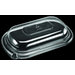 DXL800PDCLR - Dome Lid for Microwaveable Medium Entrees - Black