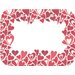 DXHS002I001 - Valentine's Day Design Traycover Size: I w/ Straight Edge/Round Corner 12-1/2" x 16-1/2" (100/pk)
