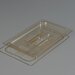 1049013 - TopNotch® One-Quarter Size Handled Lid 10-1/4" x 6-3/8" - Amber
