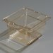 1050113 - TopNotch® One-Sixth Size Food Pan 6-25/32" x 6-3/8" - Amber