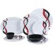 43025915 - Durus® Wide Rim Decorated Dinner Plate 12" - Twist