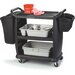 CC203603 - Small Bussing and Transport Cart 18" x 36" - Black