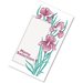 DX6SM081222 - Iris Garden (Breakfast,Lunch,Dinner Headings) 3 Panel, Perforated 8-1/2"x14" (2000/cs) - Cranberry