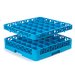 RG3614 - OptiClean™ 36 Compartment Glass Rack  - Carlisle Blue