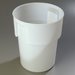 220002 - Container 12-1/4" Deep x 15-7/16" High - White