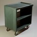 SBC23059 - Service Cart with 2 Fixed Casters, 2 Swivel Casters, 1 w/Brake 33" x 20" - Slate Blue