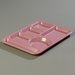 4398193 - Left-Hand Heavy Weight 6-Compartment Tray - Rose Granite