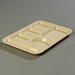 61425 - Left-Hand 6-Compartment Tray - Tan