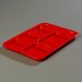 P614R05 - Right-Hand 6-Compartment Tray - Red